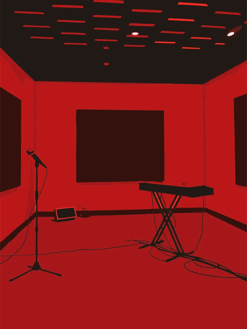 Studio musicale poster con telaio in alluminio da MUSIC EDITION