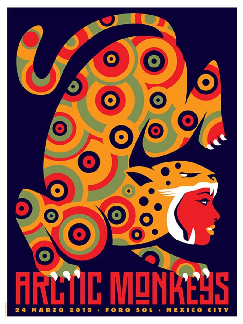Arctic Monkeys Concert Art Poster von Music Clan