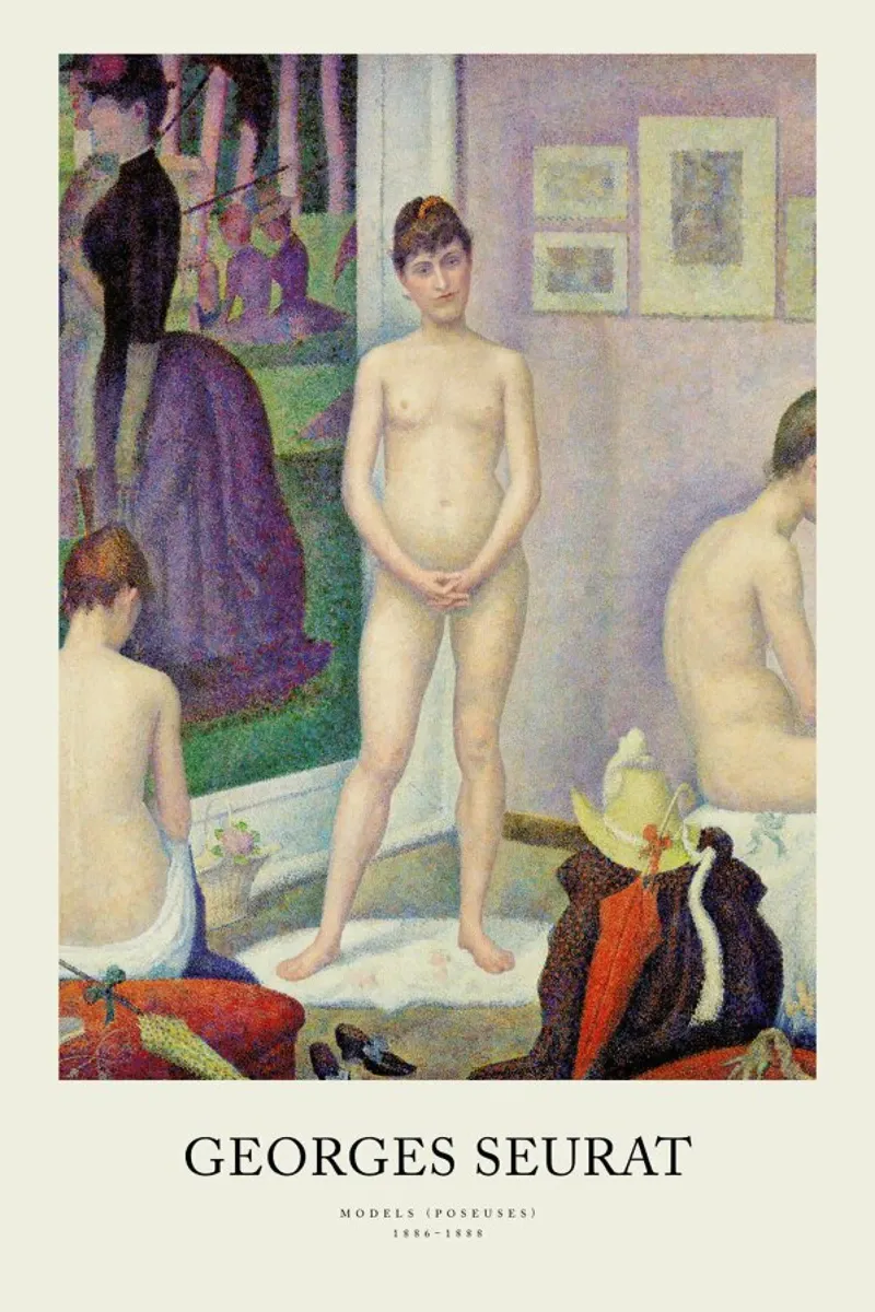 Seurat - Models (Poseuses) pellicola backlit da Vintage by JUNIQE