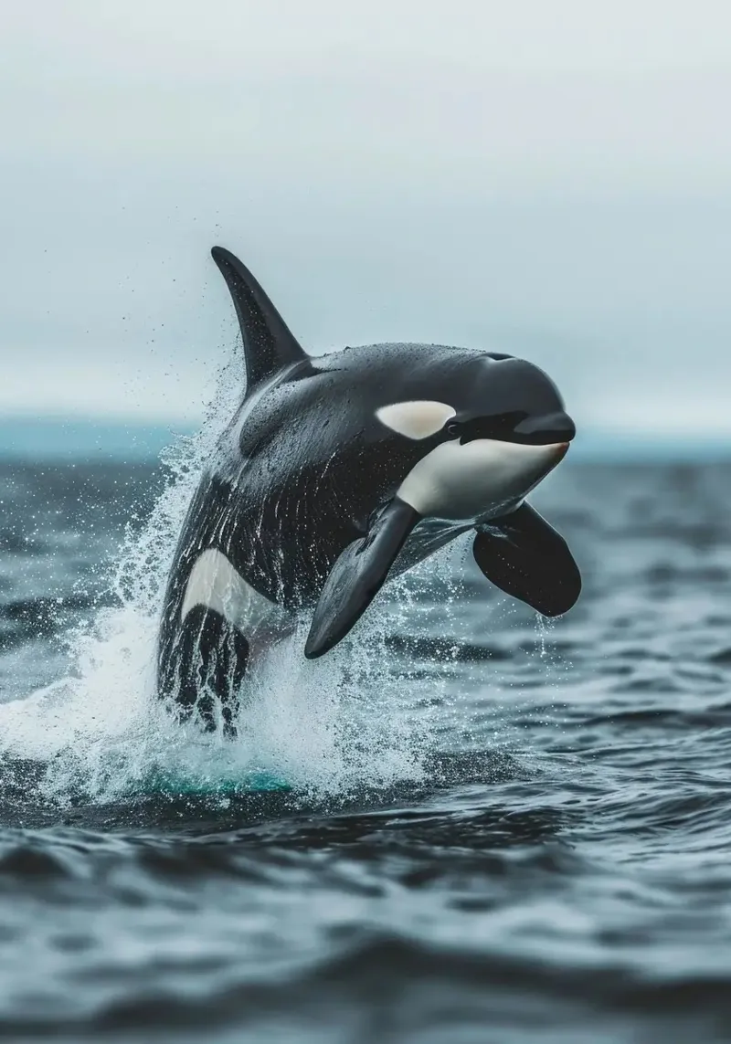 orca oceano schizzi d'acqua pellicola backlit da Kirsten C Nolan