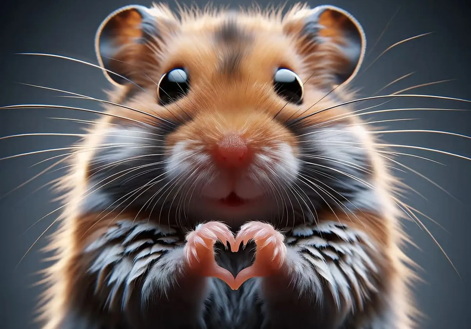 hamster hartvorm schattig knaagdier hahnemühle van Kirsten C Nolan