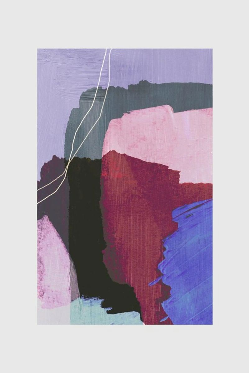 Abstract Brush Strokes 53 poster de Mareike Böhmer