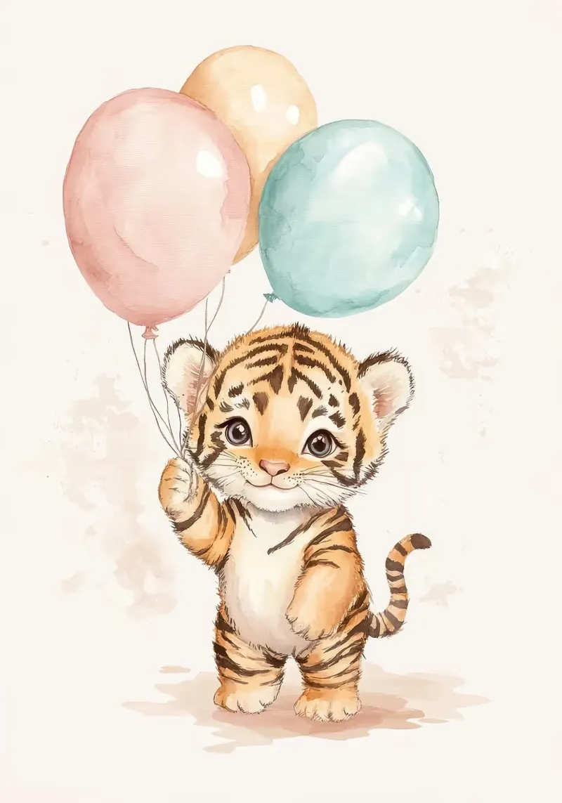 palloncini per cuccioli di tigre pellicola backlit da James Isaac Jackson