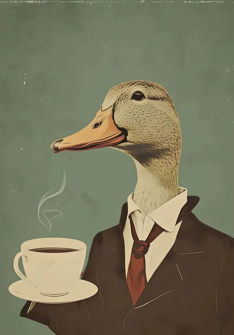 taza de café duck duck s head hahnemühle de RJ Peterson-Animal