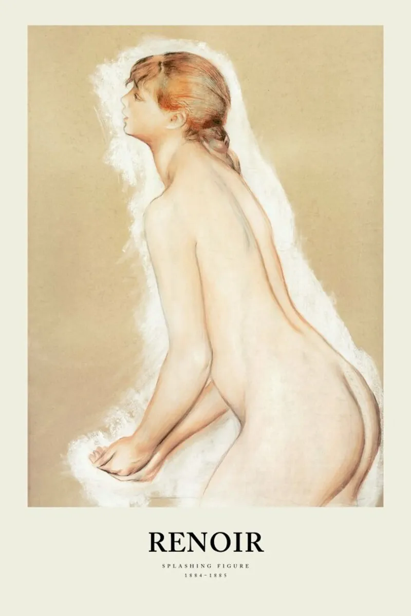 Renoir - Splashing Figure pellicola backlit da Vintage by JUNIQE