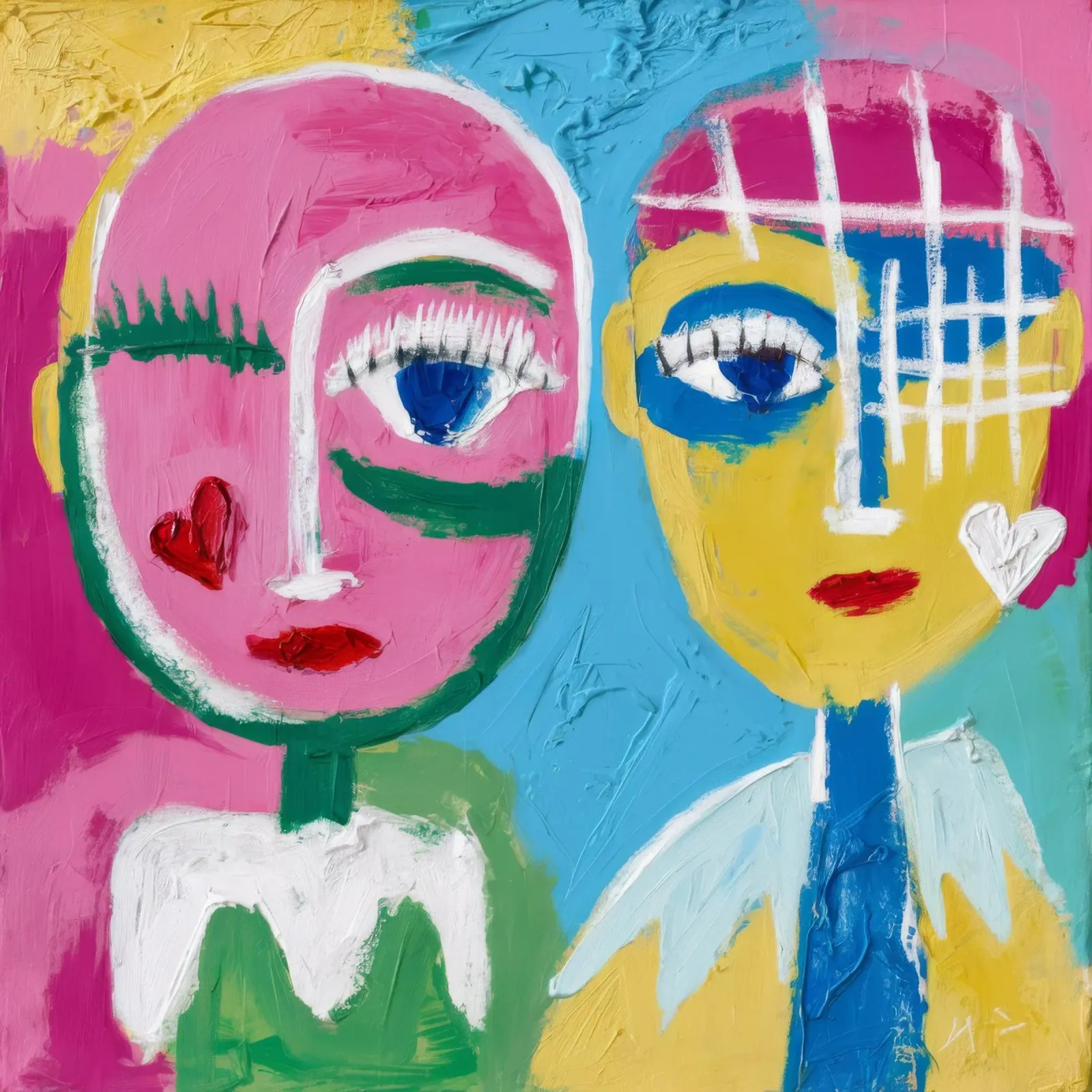 Vibrant Abstraction canvas by Lunar Templar