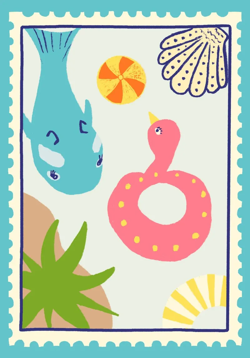 Pool Floats Backlit Folie von Studio Dolci