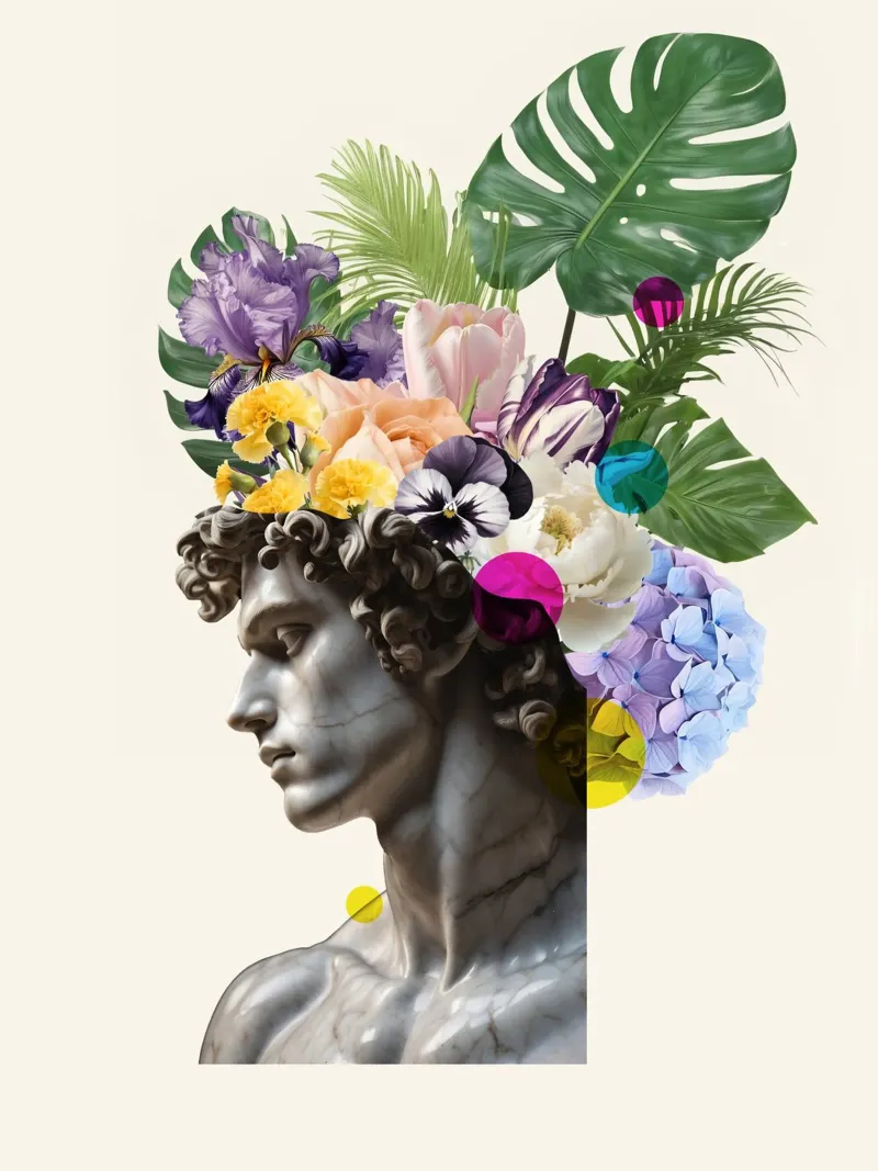 Flora di Marble Forex-Platte von Indigo Rain