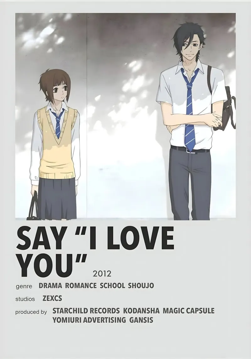 SAY "I LOVE YOU"  2012 poster con telaio in alluminio da Totoya