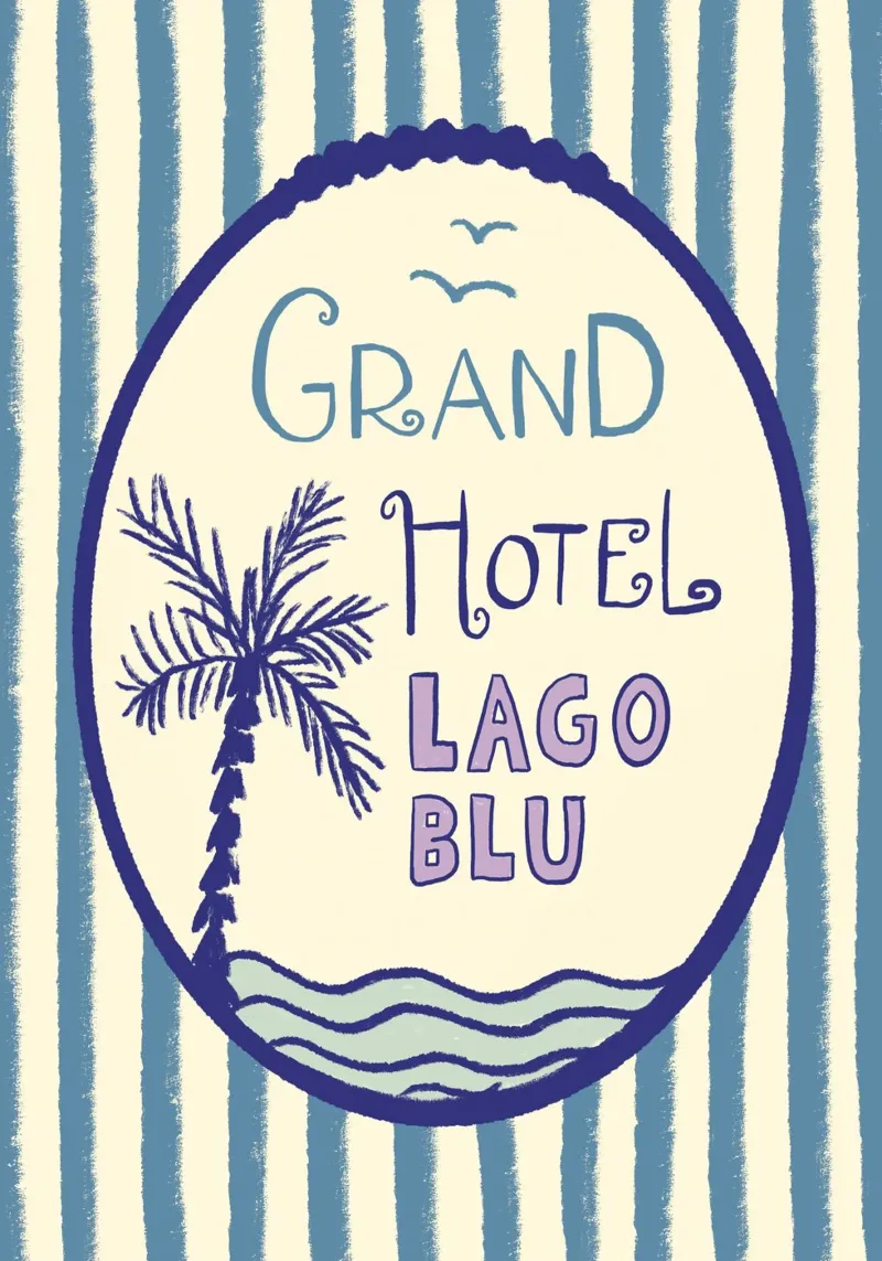 Grand Hotel tela con Cornice a cassetta da Studio Dolci
