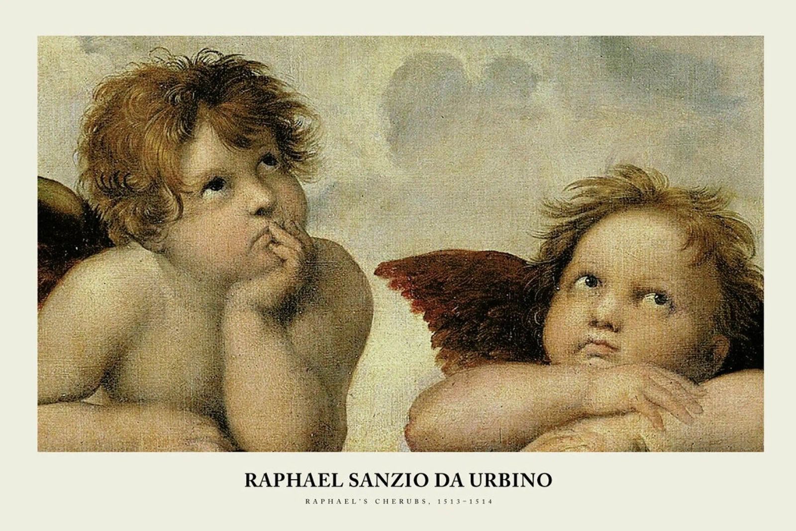 Raphael - Raphael's Cherubs alluminio dibond da Vintage by JUNIQE