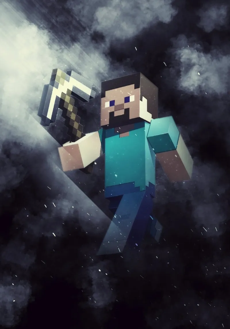 Steve Minecraft pellicola backlit da FreeArtStudio