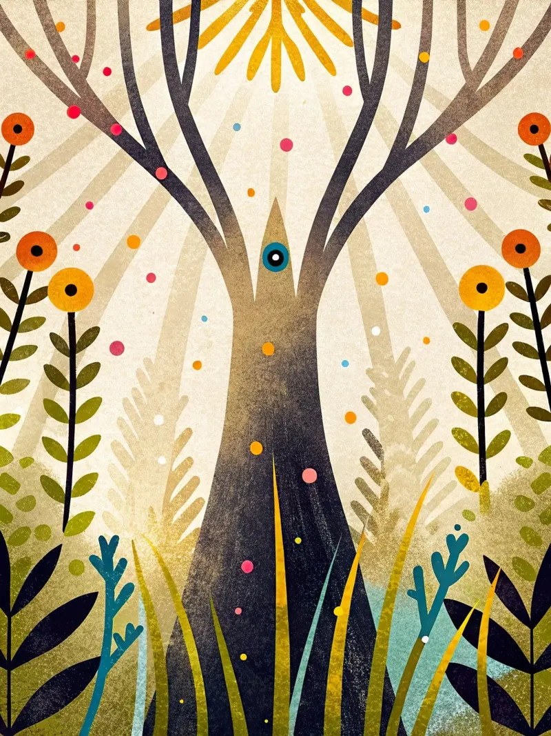 All'albero della vita pellicola backlit da BABY ART PRINTS