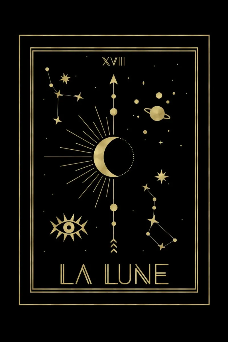 The Sun Tarot Gold backlit film by cafelab