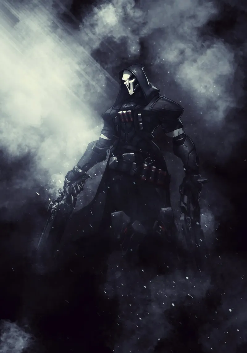 reaper overwatch pellicola backlit da FreeArtStudio