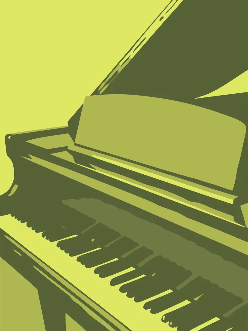 Piano poster con telaio in plastica da MUSIC EDITION