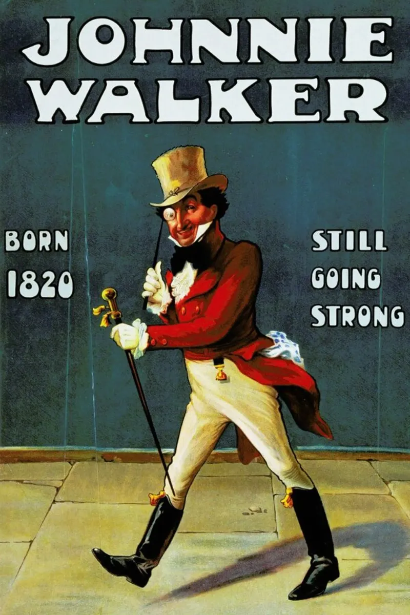 Johnny Walker tela con Cornice a cassetta da ARTOTHEK