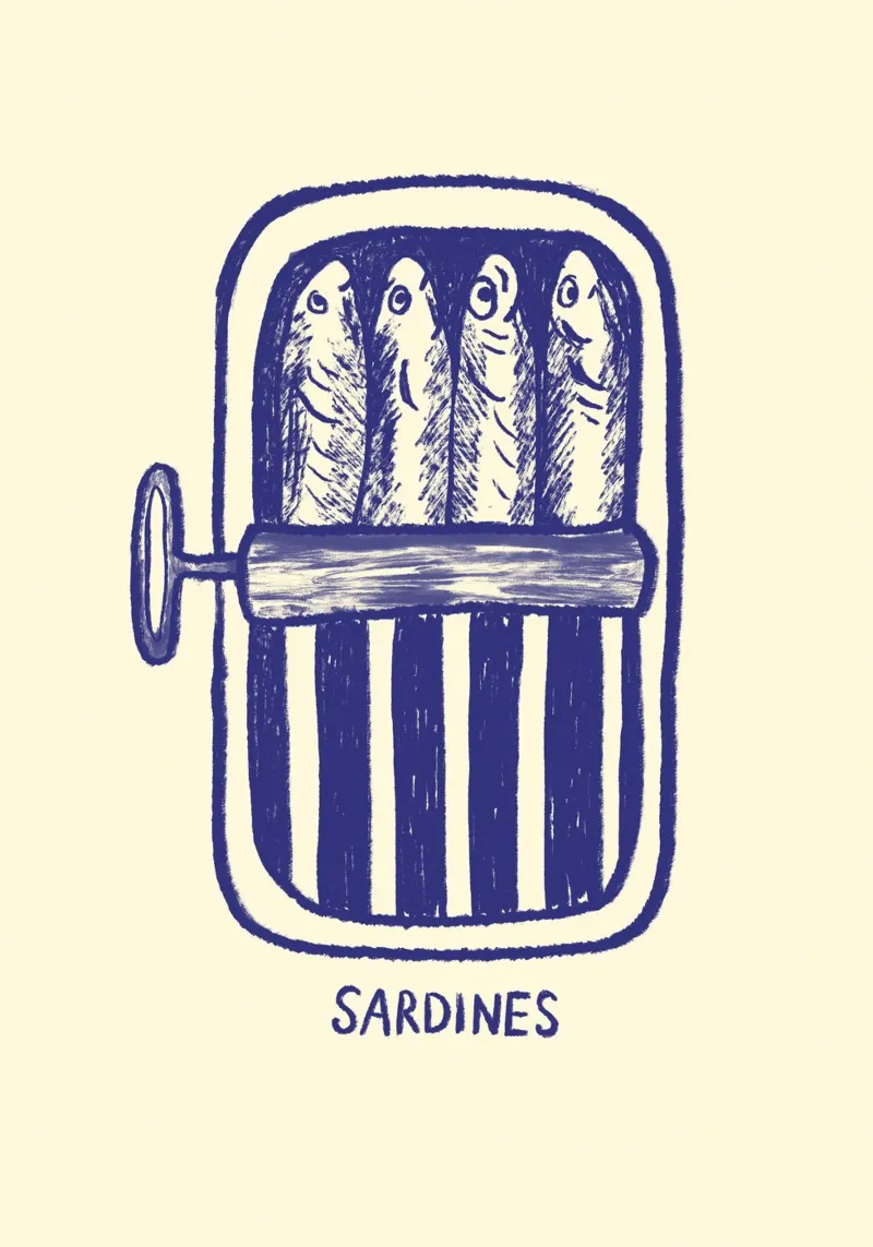 Sardines pellicola backlit da Studio Dolci