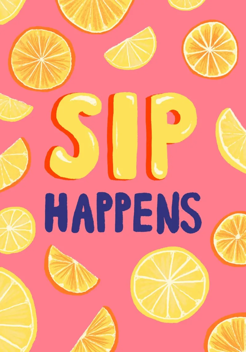 Sip Happens pannello forex da Studio Dolci