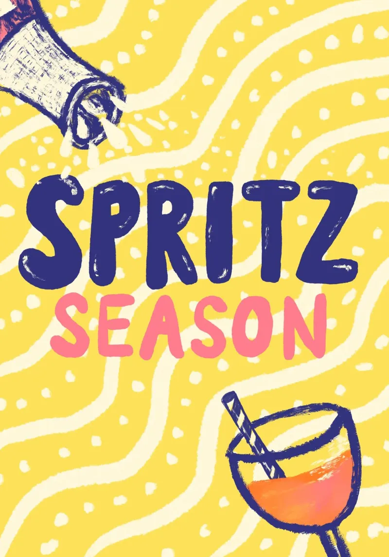 Spritz Season tela con Cornice a cassetta da Studio Dolci