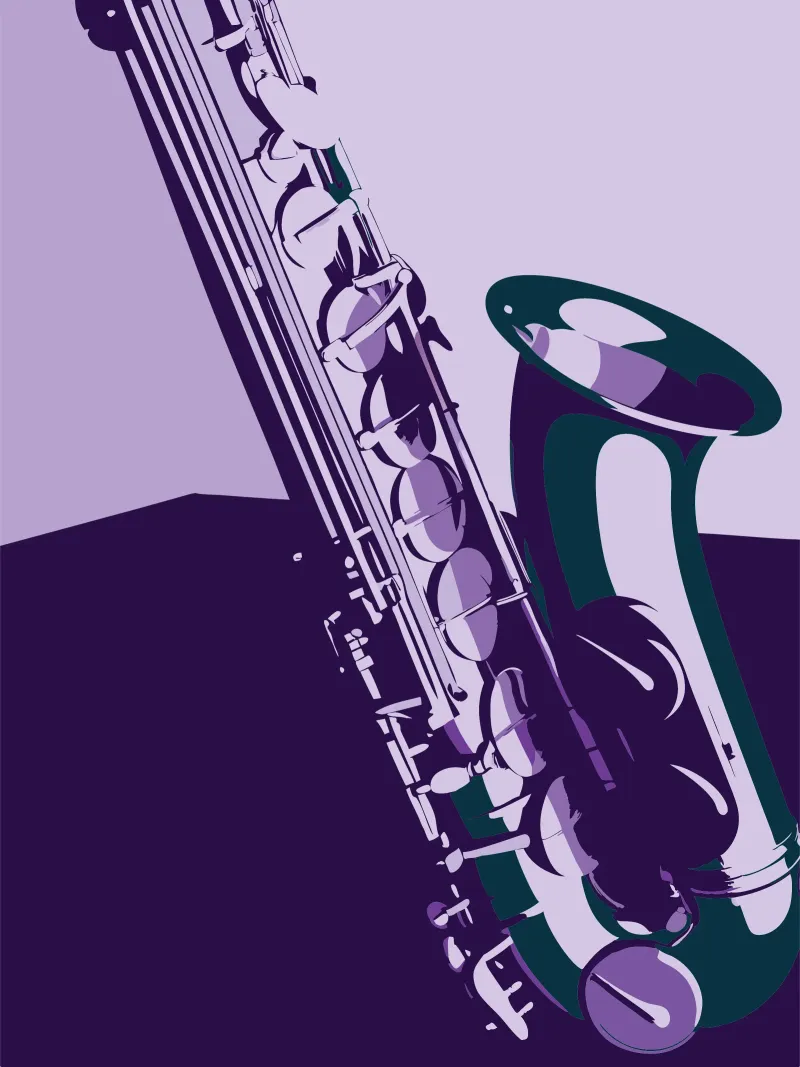 Saxofono pellicola backlit da MUSIC EDITION
