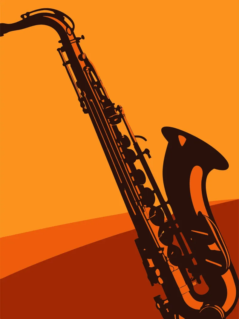 Saxofono pellicola backlit da MUSIC EDITION