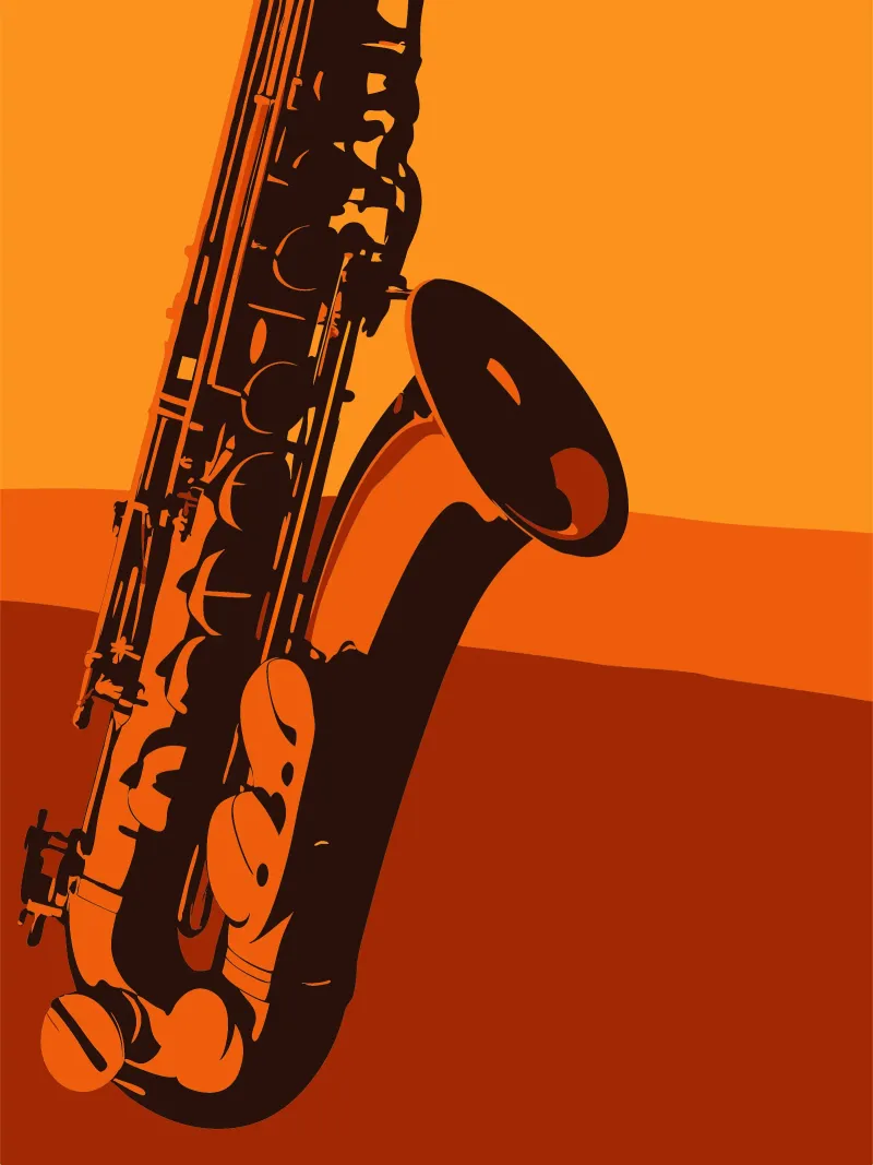 Saxofono pellicola backlit da MUSIC EDITION