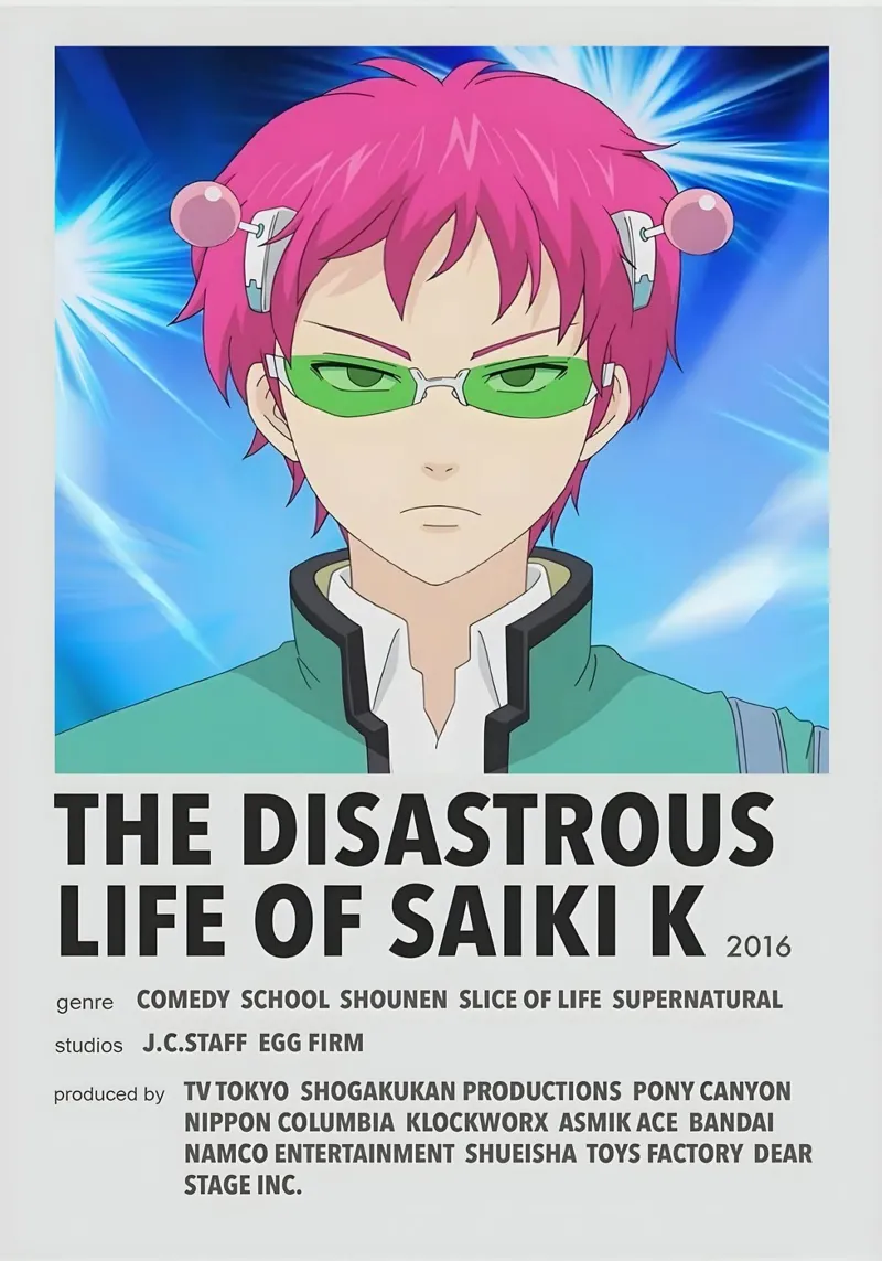 THE DISASTROUS LIFE OF SAIKI K  2016 alluminio dibond da Totoya