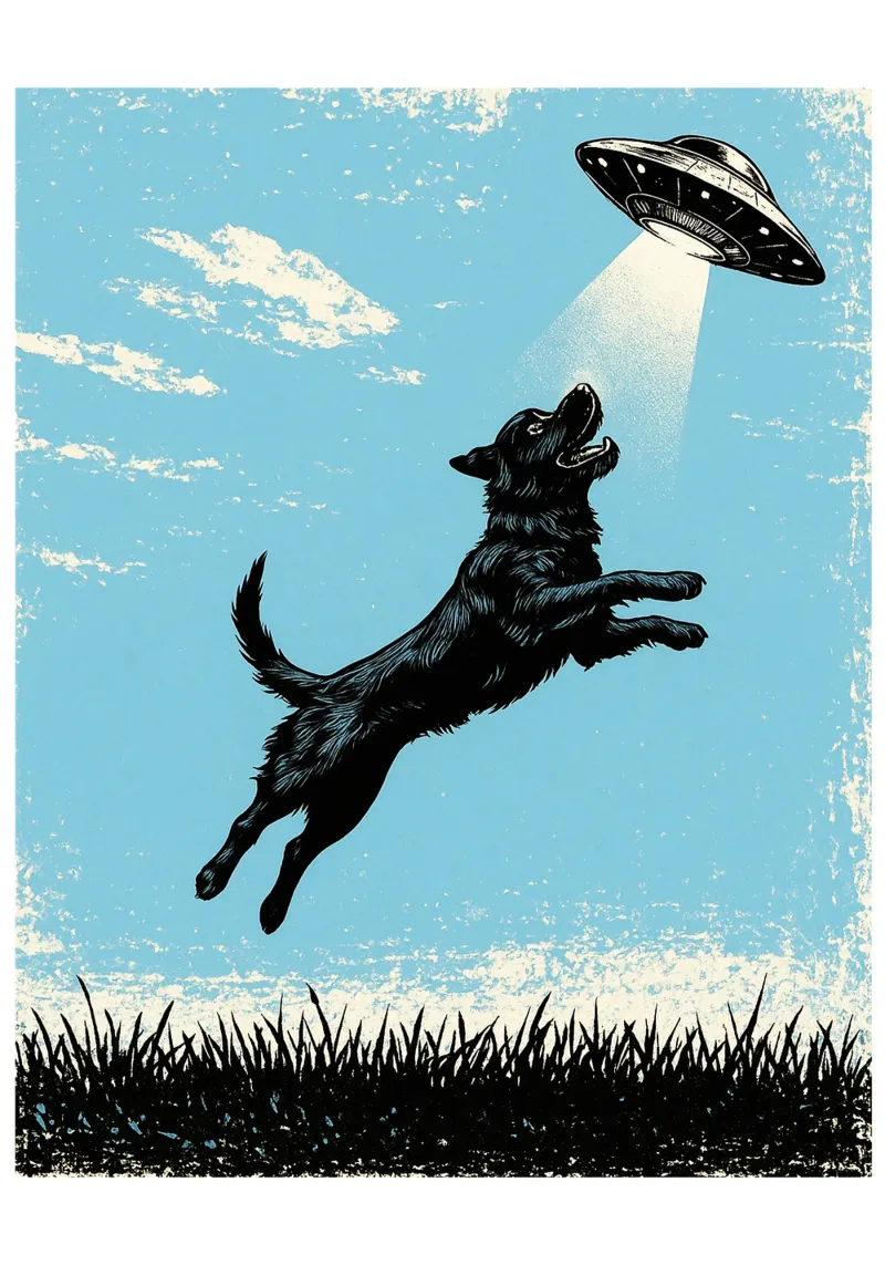 Cane UFO pellicola backlit da the gondils