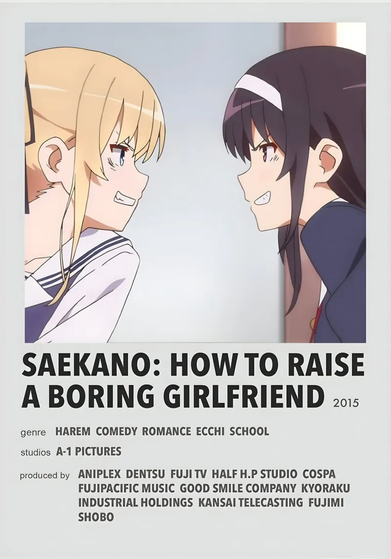 SAEKANO HOW TO RAISE A BORING GIRLFRIEND 2015 pellicola backlit da Totoya