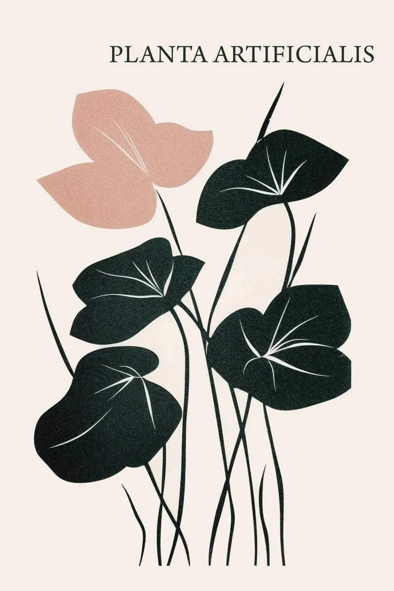 Planta Artificialis | Botanical Boho Art tela da Autofocus
