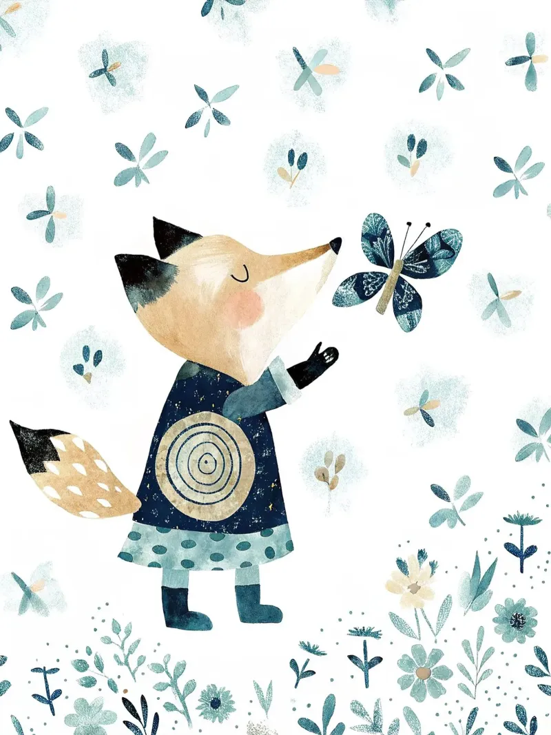 lo scoiattolo poster con telaio in plastica da 🐹 BABY ART PRINTS