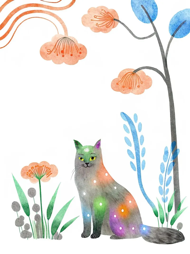 Il gatto alluminio dibond da 🐹 BABY ART PRINTS