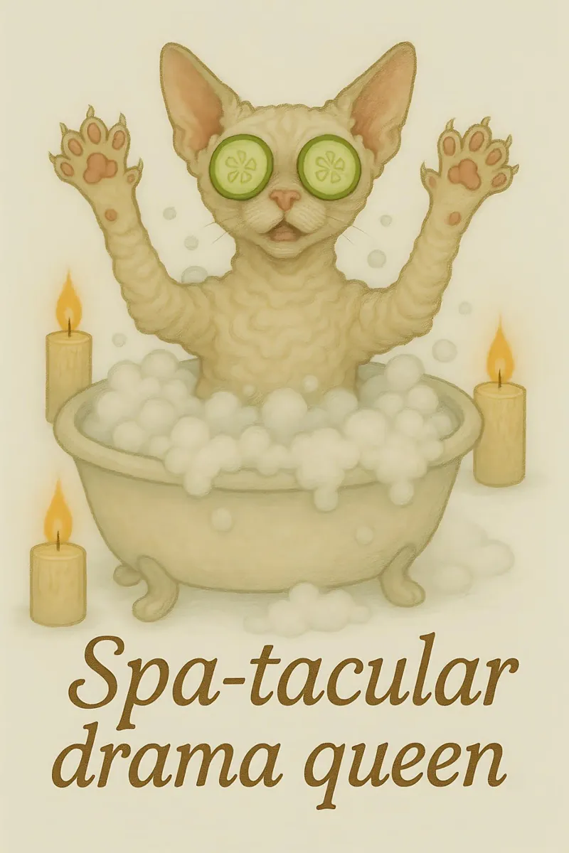 Funny Devon Rex Meme hahnemühle by Funny Humor Art