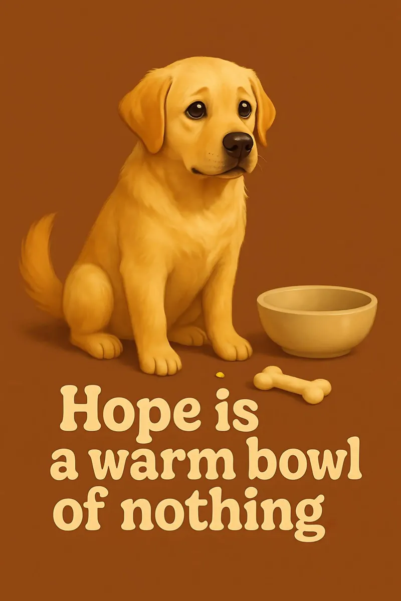 Meme divertente sul Labrador Retriever pellicola backlit da Funny Humor Art