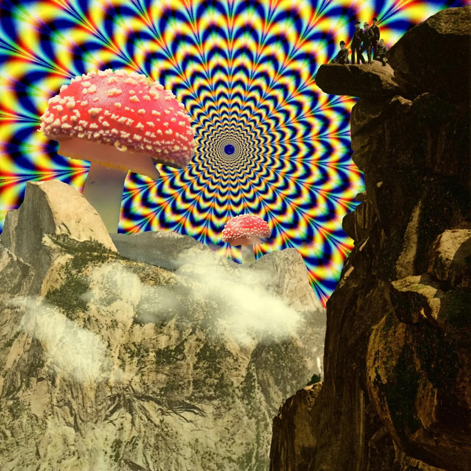 Psychedelic mountain pellicola backlit da PicturaCollage