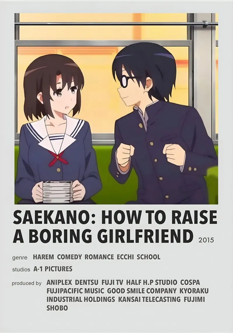 SAEKANO HOW TO RAISE A BORING GIRLFRIEND 2015 pellicola backlit da Totoya
