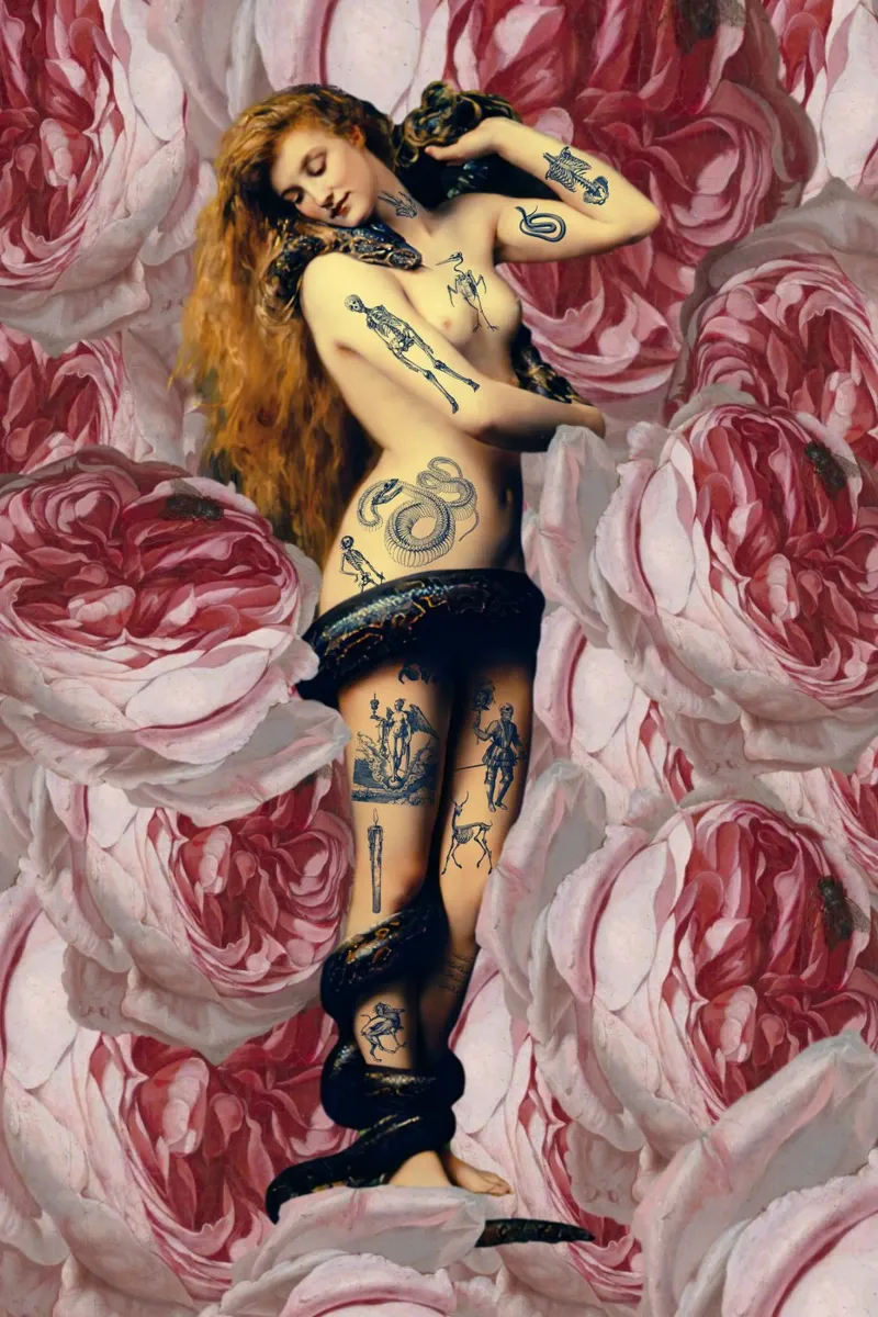 Lilith-Tätowierung Forex-Platte von PicturaCollage