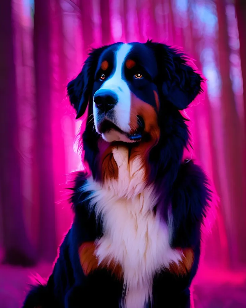 Schöner Berner Sennenhund #99 Backlit Folie von Yumis.Beargang.and.Me