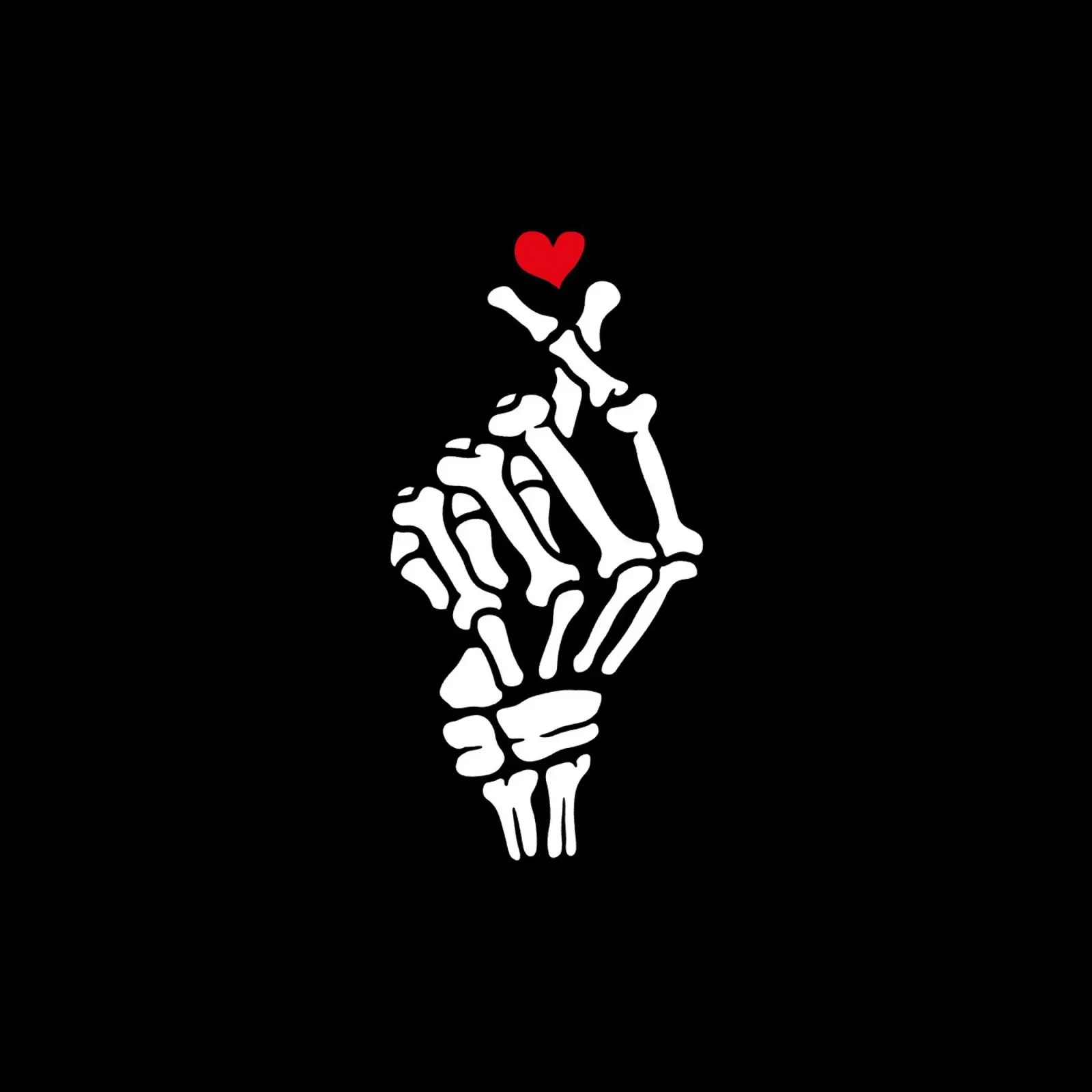 Scheletro cuore mano pellicola backlit da Tobe Fonseca