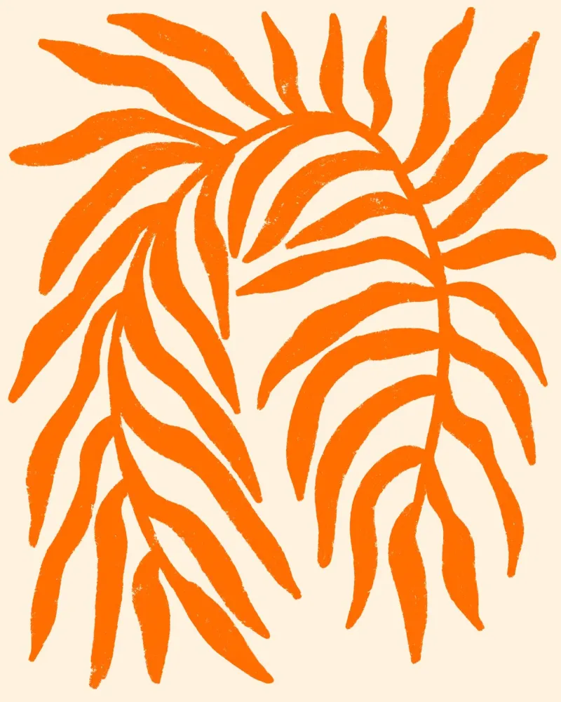 Silueta naranja rama texturizada 1 lámina retroiluminada de Wackapacka