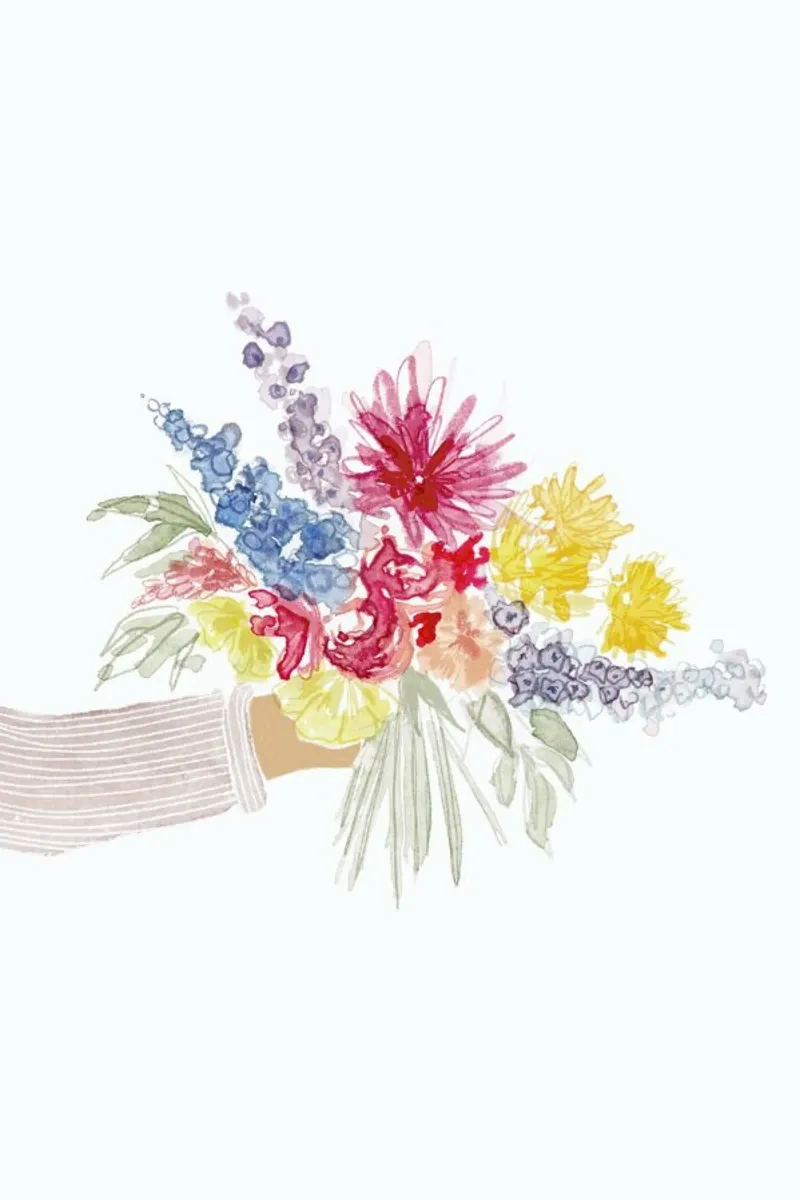 Bouquet all colours carta hahnemühle da Farina Kuklinski