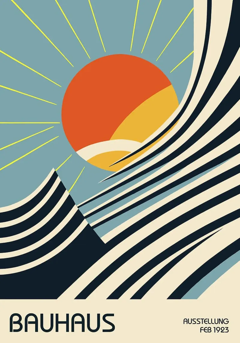 raggi di sole onde curve pellicola backlit da Janine P McGuire