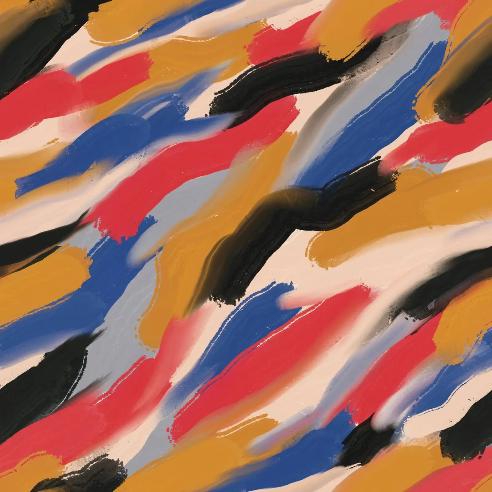 Diagonal brushstrokes pattern canvas by Little Dean