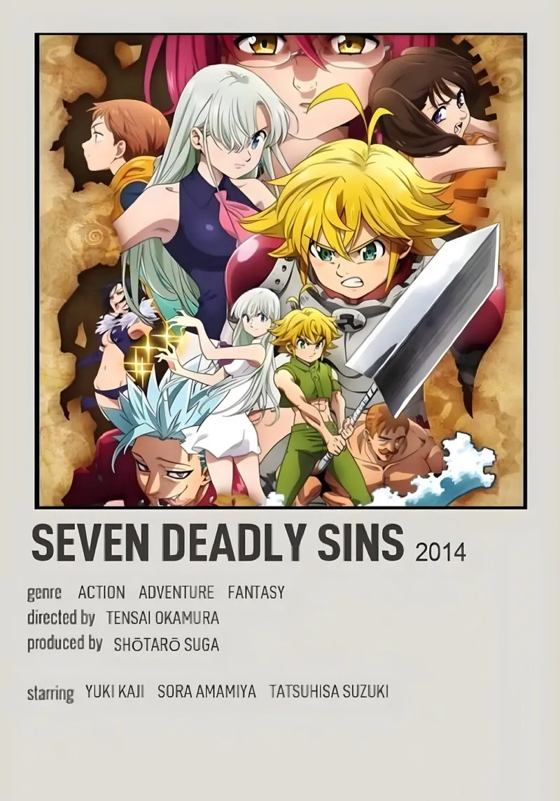 SEVEN DEADLY SINS 2014 alluminio dibond da Totoya