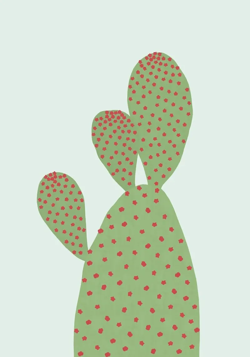 cactus pellicola backlit da Abstract Botanical Art