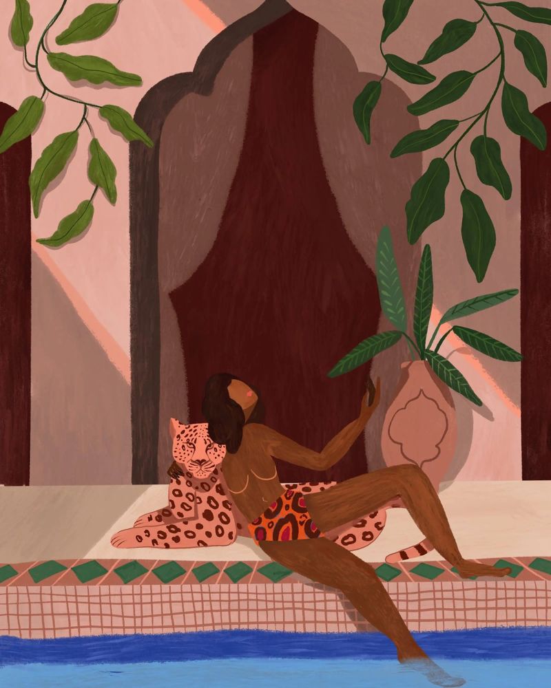 Exotic Holiday Poster von Arty Guava