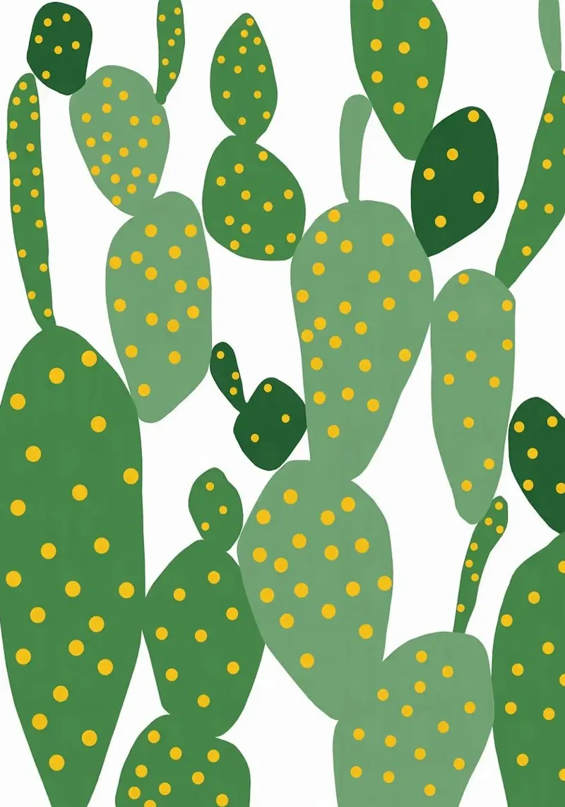 cactus pellicola backlit da Abstract Botanical Art