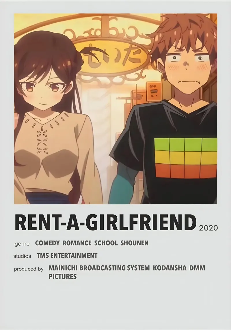 RENT-A-GIRLFRIEND 2020 poster con telaio in plastica da Totoya