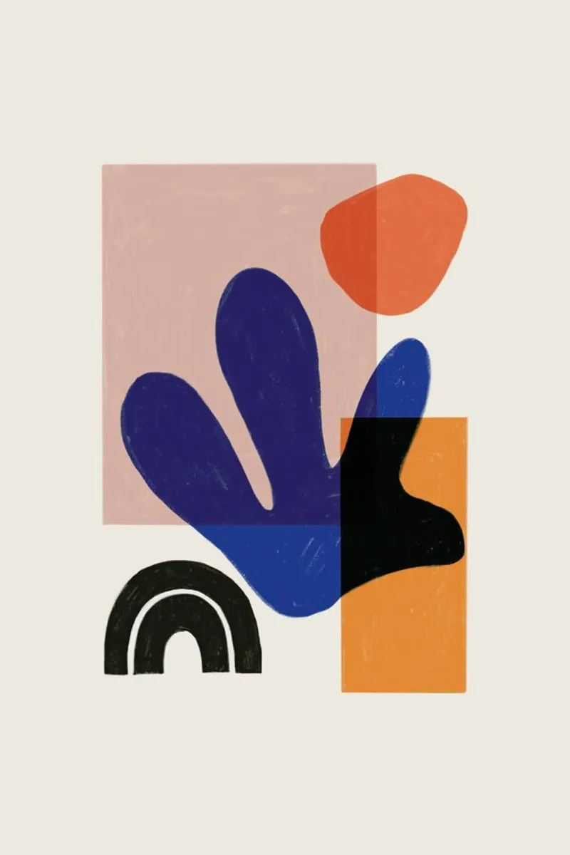Boho Blue poster by Mottos by Sinan Saydik